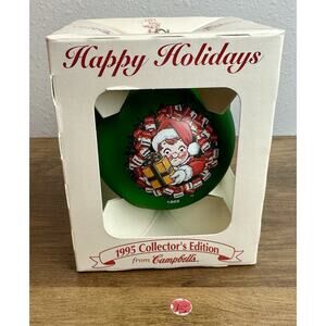 Campbell's Soup Christmas Ornament 1995 Collector's Edition NIB W Shipping Box!